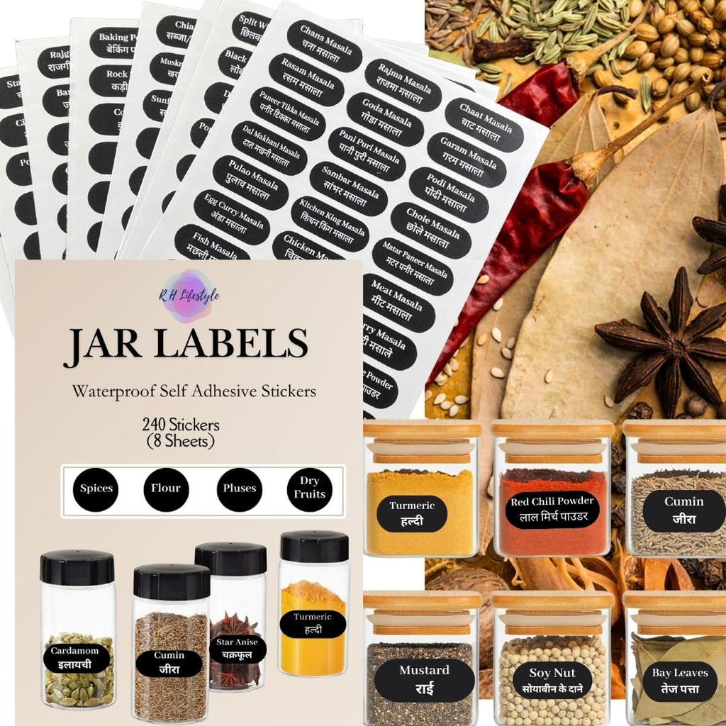 Waterproof Spice Jar Labels