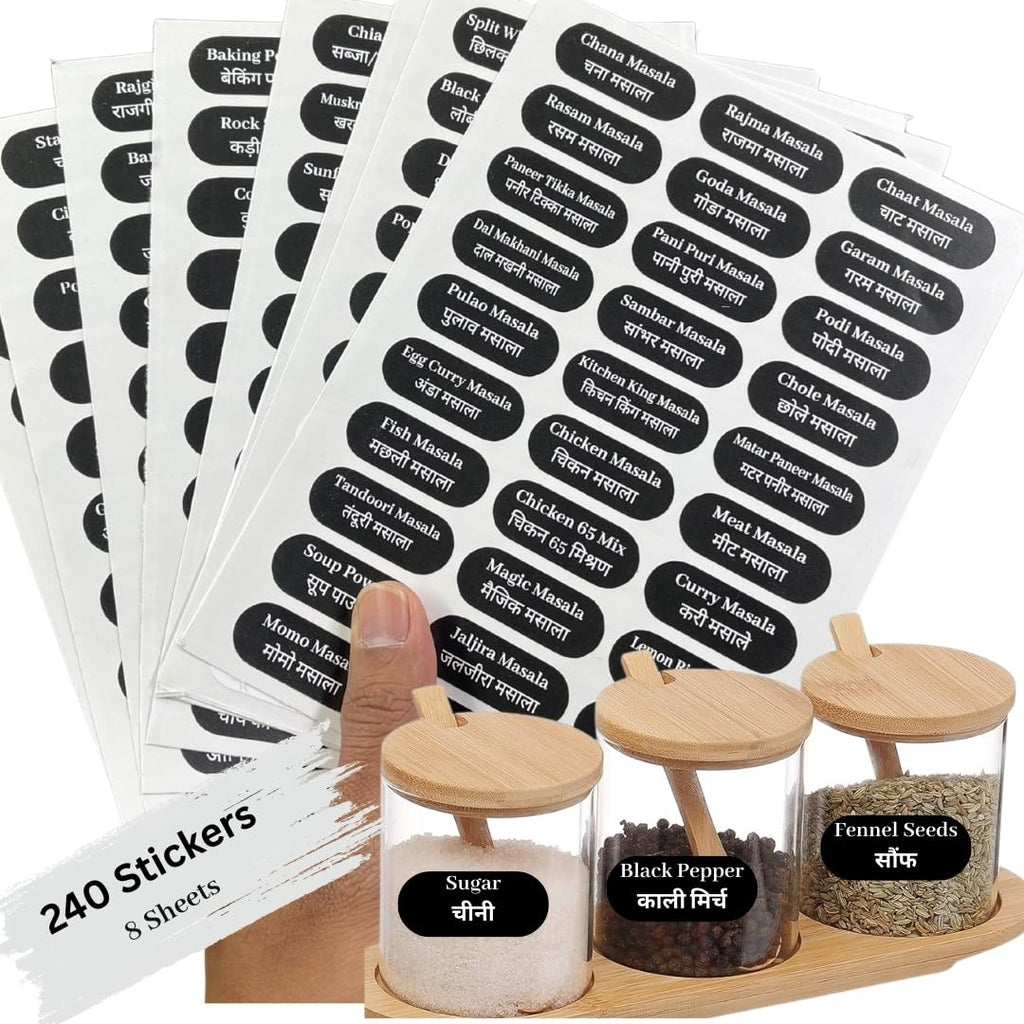 Waterproof Spice Jar Labels